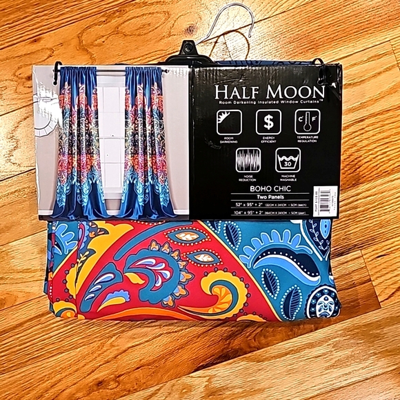 *Lush Decor - Set of 2 52"x95" Boho Chic Light Filtering Window Multi-Col… - Picture 6 of 7